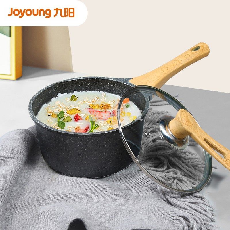 九阳(Joyoung)麦饭石色奶锅不粘锅18cm TLB1853D