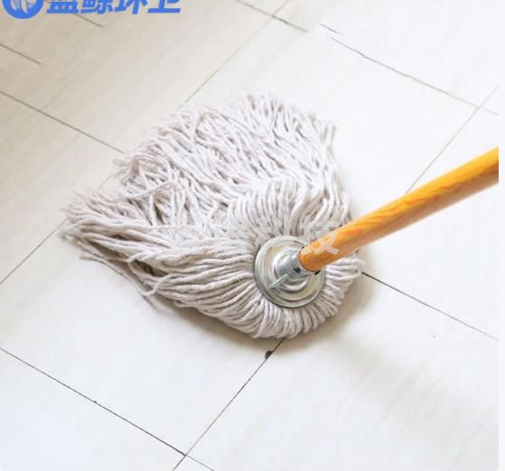 蓝鲸环卫 白圆头木杆 木杆棉线吸水拖布LJHW-N0004(5把起购)