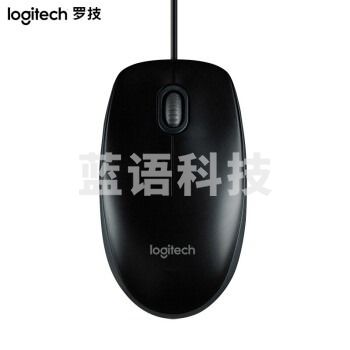 罗技 M100r 有线鼠标 黑色