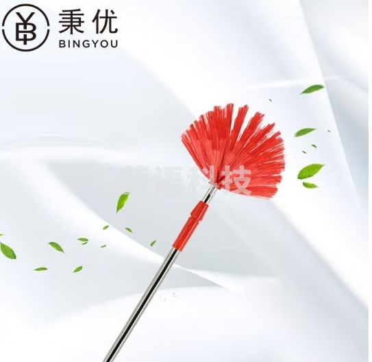 秉优 天花板楼顶房屋顶墙角清洁神器 230cm超长伸缩杆蜘蛛网刷子扫把