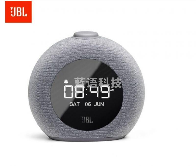 JBL HORIZON 2音乐地平线二代 桌面音箱 卧室迷你音响 蓝牙立体声多媒体音箱 带闹钟收音机充电 夜灯 灰色 TJRRSFYJD202302261727287