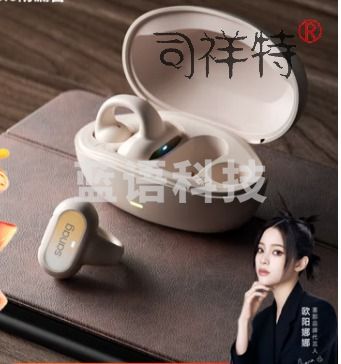 SANAG塞那 Z51蓝牙耳机夹耳式 骨传导概念传导不入耳运动降噪高端联名礼物 云岩白