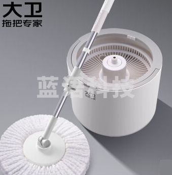 大卫旋转拖把桶升降式洗脱合一双驱动单桶拖布