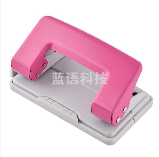 乐如诗（TANOSEE） 两孔打孔器打孔机穿孔器（带标尺）学生办公可打10张小号红色