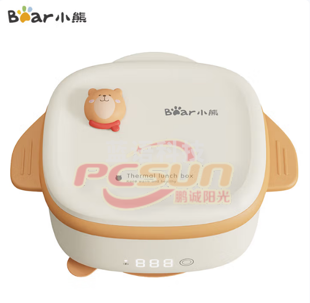 小熊(Bear)BWW-B40Y5 宝宝恒温充电辅食碗 儿童餐具防摔防烫吸盘碗 恒温餐盘