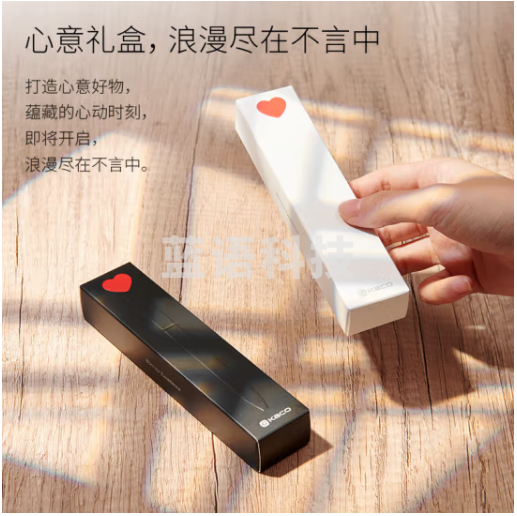 KACO初心中性笔高颜值旋转出芯0.5黑笔签字笔水笔刷题笔套装生日礼物黑白各1套
