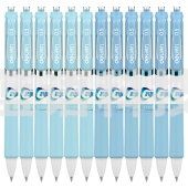 得力S120抗菌按动中性笔0.5mm子弹头(墨蓝)(12支/盒)