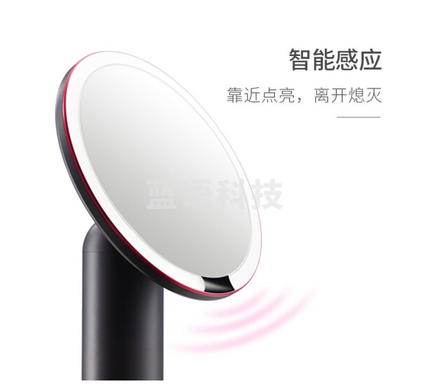 AMIRO AML005 化妆镜带灯 LED日光梳妆镜补光 智能便携桌面美妆镜