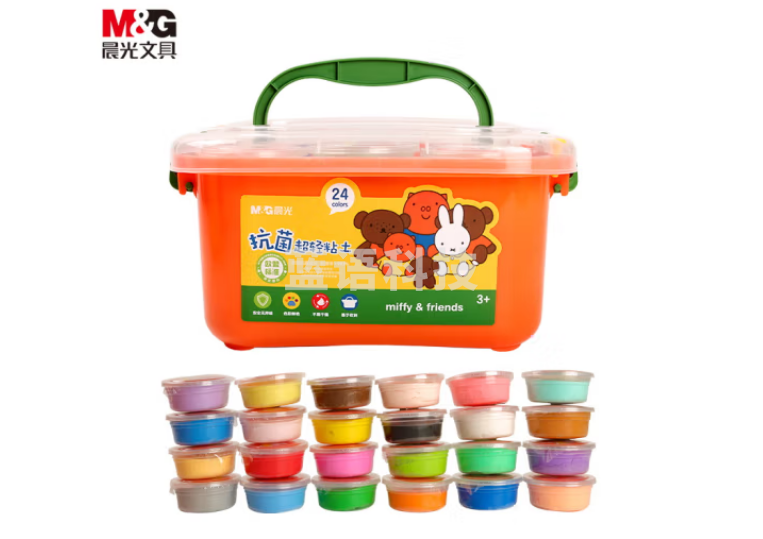 晨光(M&G)FKE04572 24色安心超轻粘土 4D黏土彩泥橡皮泥