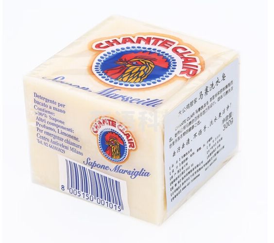 CHANTECLAIR大公鸡管家 马赛洗衣皂 肥皂 内衣皂 手洗皂 (意大利进口) 300g