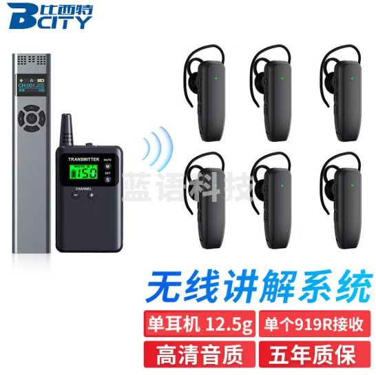 比西特919R无线讲解耳麦一对多政企接待会议讲解器一键关机导游带团电子解说器 单个919R接收机(zhygh_221713896)