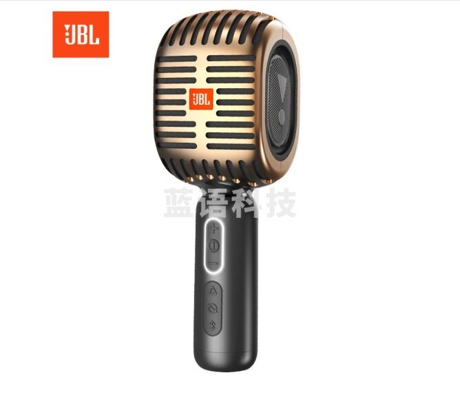 JBL KMC600蓝牙无线麦克风 全民K歌话筒音响音箱一体麦克风 手机直播录音会议话筒K歌宝 玫瑰金