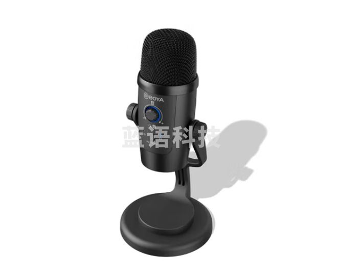 BOYA 博雅无线麦克风手机直播带货电脑K歌网课会议配音收录音桌面电容麦USB/Type-C双接口无线话筒 BY-PM500W