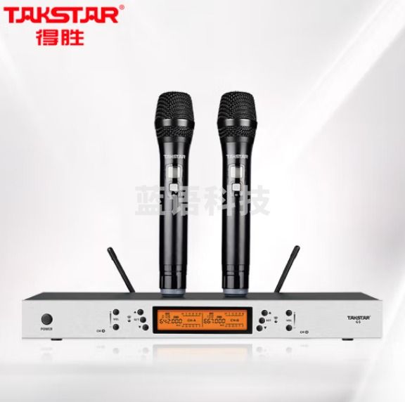 得胜（TAKSTAR）G5 U段无线话筒一拖二 无线麦克风专业演出KTV会议K歌手持麦