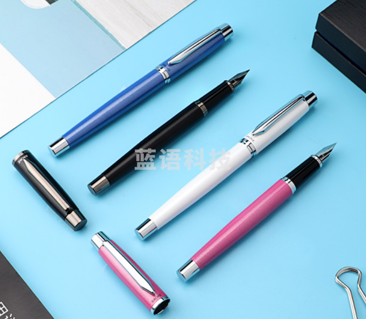 宝克（BAOKE）T13 钢笔+6个墨囊 珍珠黑笔杆 礼盒装 商务办公搭配套装1支/盒