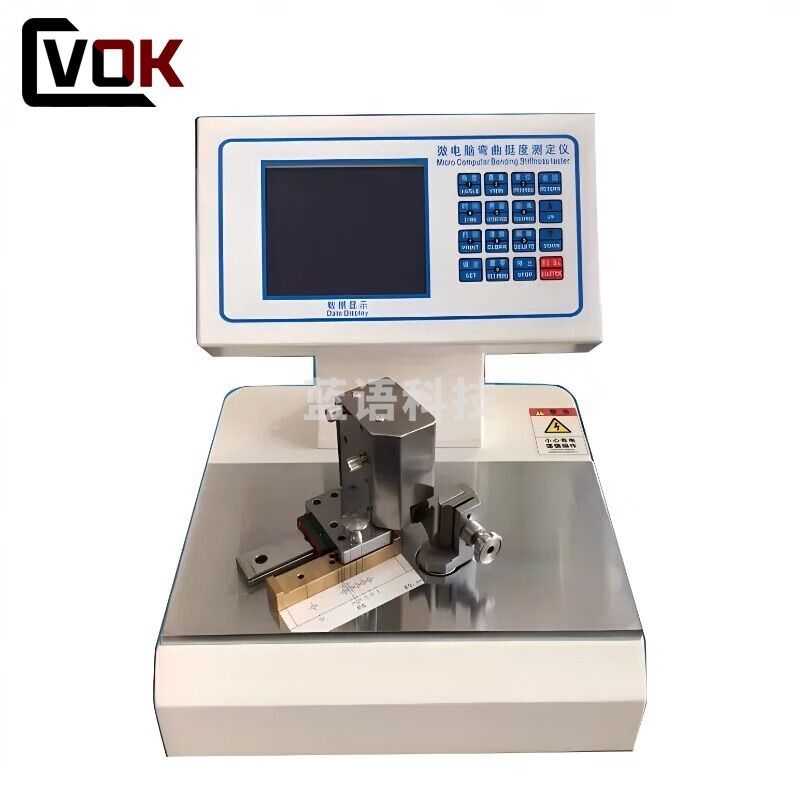 西瓦卡纸张纸板弯曲挺度试验机挺度测试仪折痕挺度测定仪纸板折弯挺度仪 弯曲挺度仪（按键款）