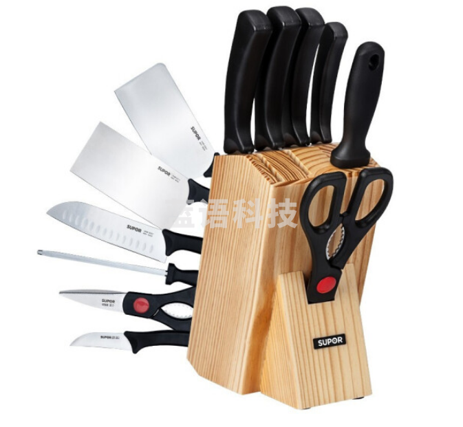 苏泊尔TK1606Q 厨房好帮手刀具七件套 不锈钢菜刀剪子