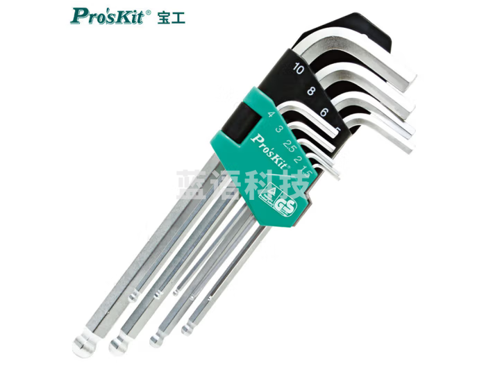 宝工（Pro'skit) HW-229B 9件套长型球头内六角扳手组