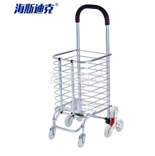 海斯迪克 HKCL-189 折叠购物车手拉车 铝合金小推车拉货便携拖车 购物车 8轮爬楼