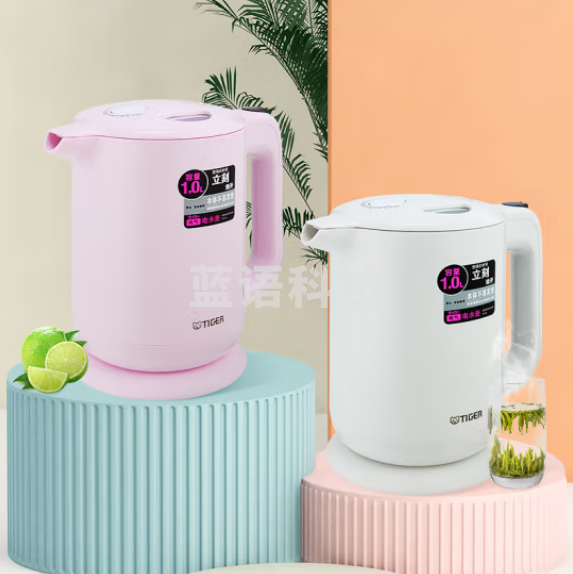虎牌（Tiger）PFY-A10C电热水壶 防烫防漏 快烧水壶 白色1L