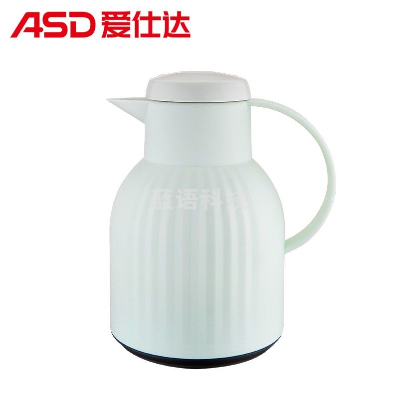爱仕达（ASD）RWB10P5TG-G ColourDream系列塑玻真空保温壶 海洋绿 1.0L