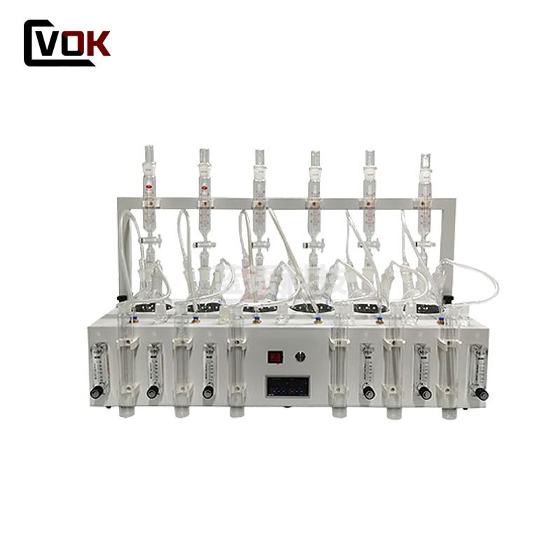 西瓦卡水质硫化物酸化吹气仪水质硫化物测定仪亚甲基兰分光光度法碘量法 硫化物酸化吹气仪CV-LHW-6