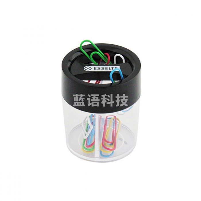易达（Esselte）96000P 回形针筒 圆形60*72mm