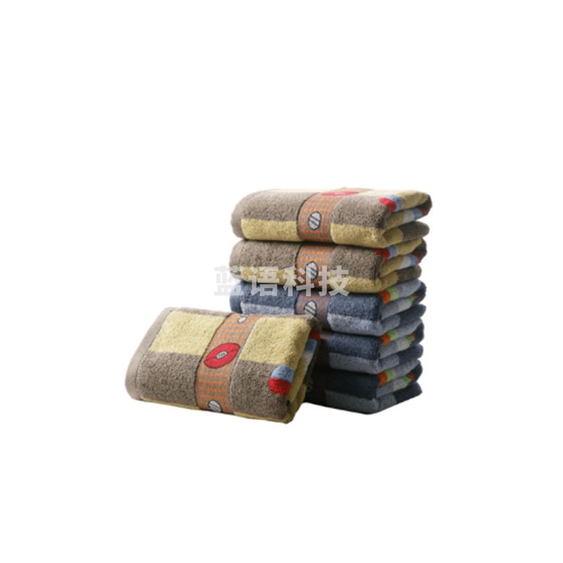 金号 G1383 纯棉毛巾 78*35cm 随机色 单条装