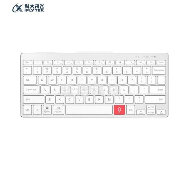 科大讯飞智能键盘K310 无线蓝牙键盘 语音输入控制键盘 支持离线输入 多系统兼容 铝合金设计