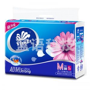 维达 超韧软抽纸 V2252 软抽 3层 130抽/包 6包/提 160MM*195MM