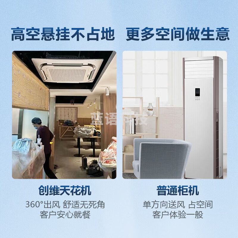 创维5匹天花机变频冷暖吸顶空调一级能效店铺办公室商用中央空调KFR-120TW/V3AA1A-N1PLA