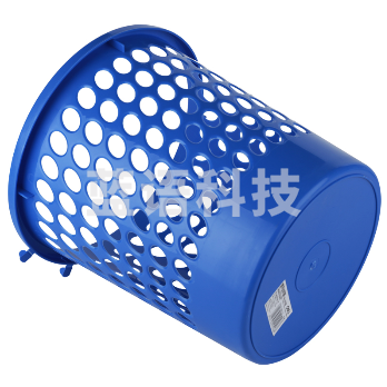 得力9556圆形纸篓 24.5*25cm 蓝色