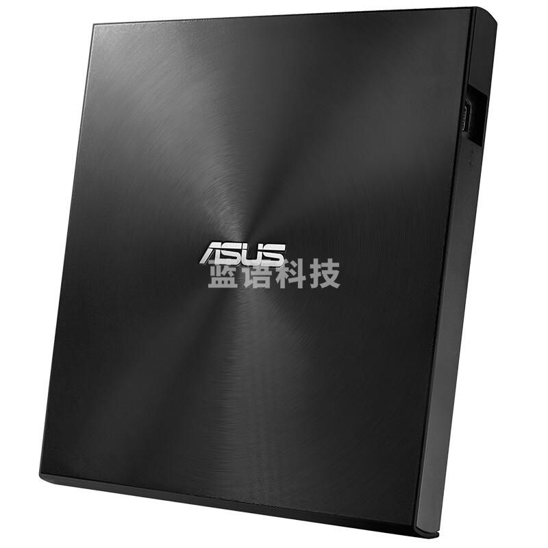 华硕(ASUS) 8倍速 外置DVD刻录机 移动光驱 支持USB/Type-C接口 (兼容苹果系统/SDRW-08U9M-U)-黑色