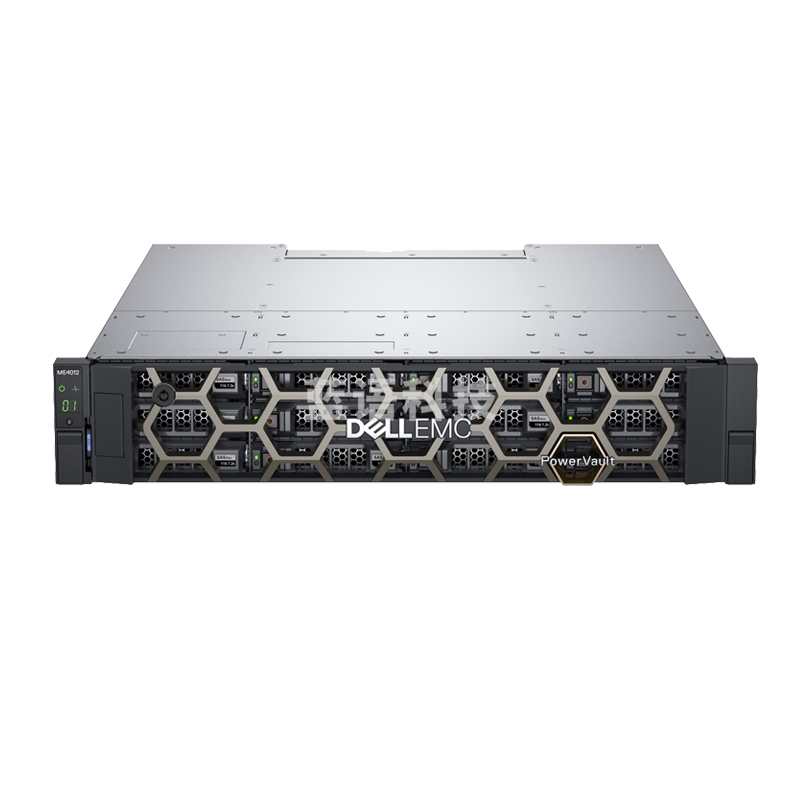 戴尔（DELL）PowerVault ME 4012/2U机架式/双控制器/16G缓存/4FC+4个万兆光口/6*4T硬盘/580W冗余电源/导轨/