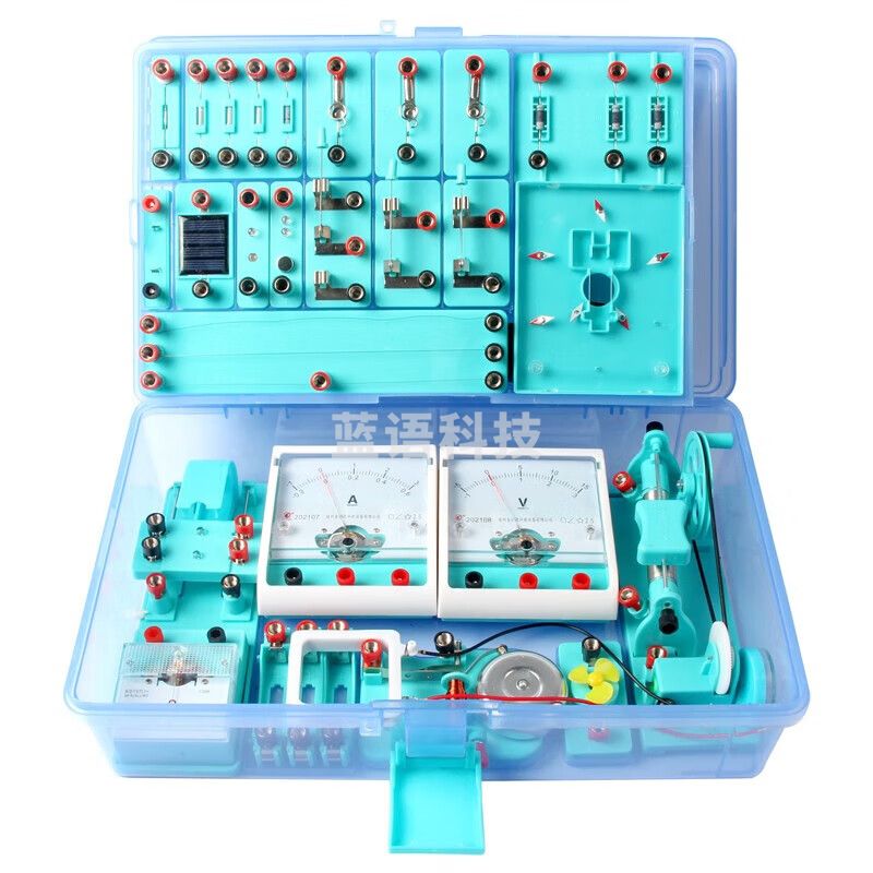 六鑫 初中物理实验器材全套装 中学物理实验箱初二八年级试验箱初三九年级物理实盒初中考实验器材教学仪器 X-5