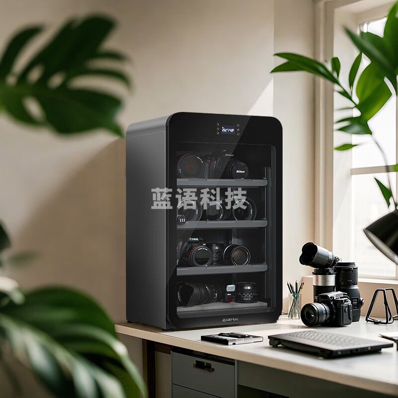 锐玛（EIRMAI）R9雪鸮单反相机电子触摸屏防潮箱 摄影器材干燥箱除湿柜 专业镜头复古防潮柜触屏 黑色