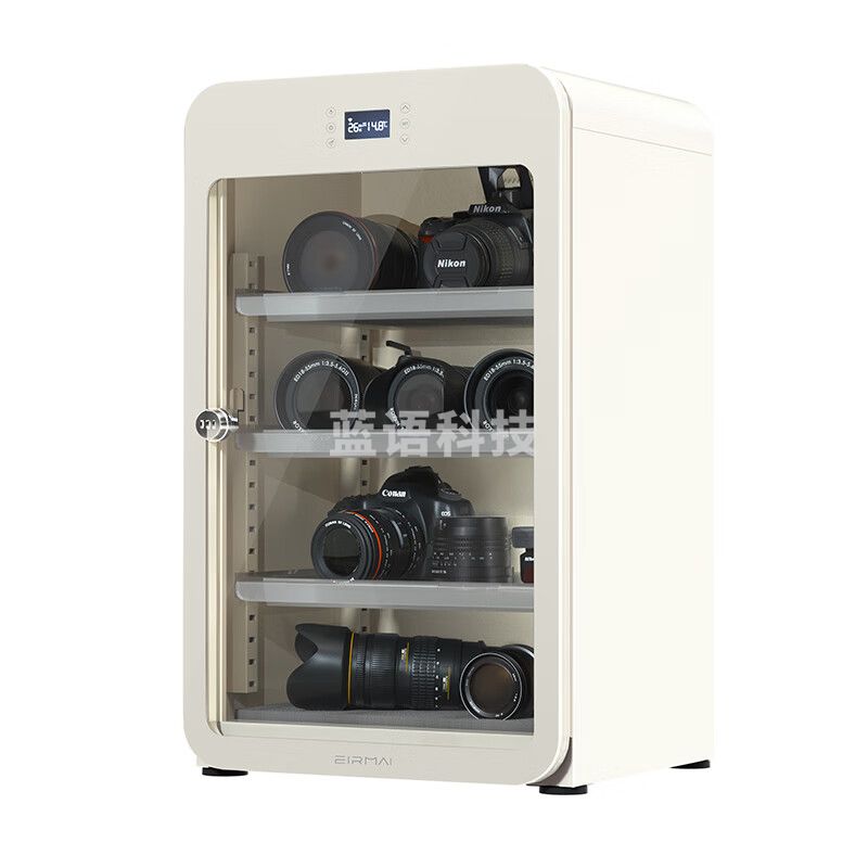 锐玛（EIRMAI）R9M雪鸮单反相机电子触摸屏防潮箱 摄影器材干燥箱除湿柜 专业镜头复古防潮柜触屏 奶白色