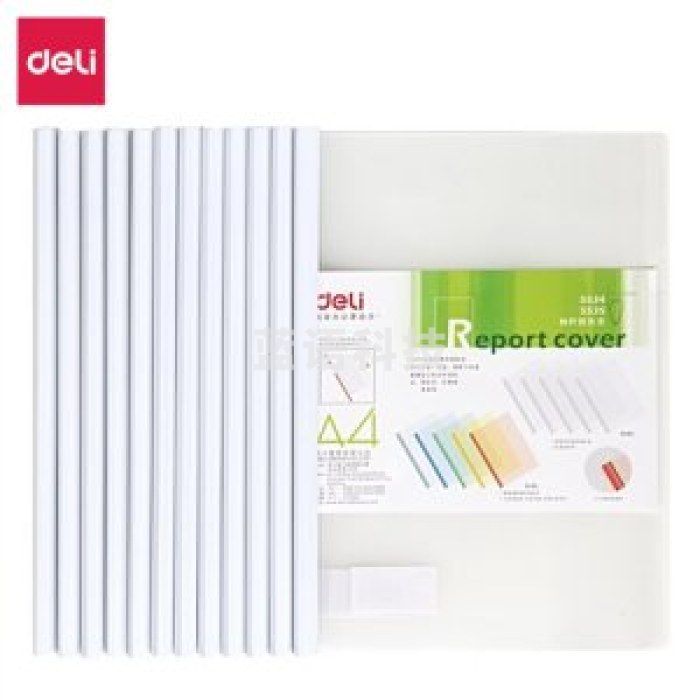 得力5534抽杆夹(白)(只)