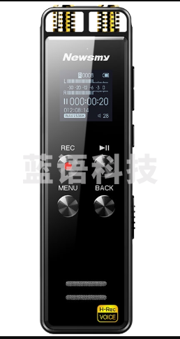 纽曼（Newsmy）录音笔 RD07 16G 双麦克风 专业无损远距高清降噪声控 学习培训商务会议录音速记 黑色