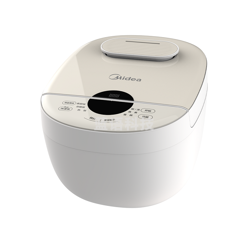 美的电饭煲4L家用24小时定时预约触摸屏聚能釜不粘锅汤粥快速饭可拆内盖底盘加热AFB4028R 白色