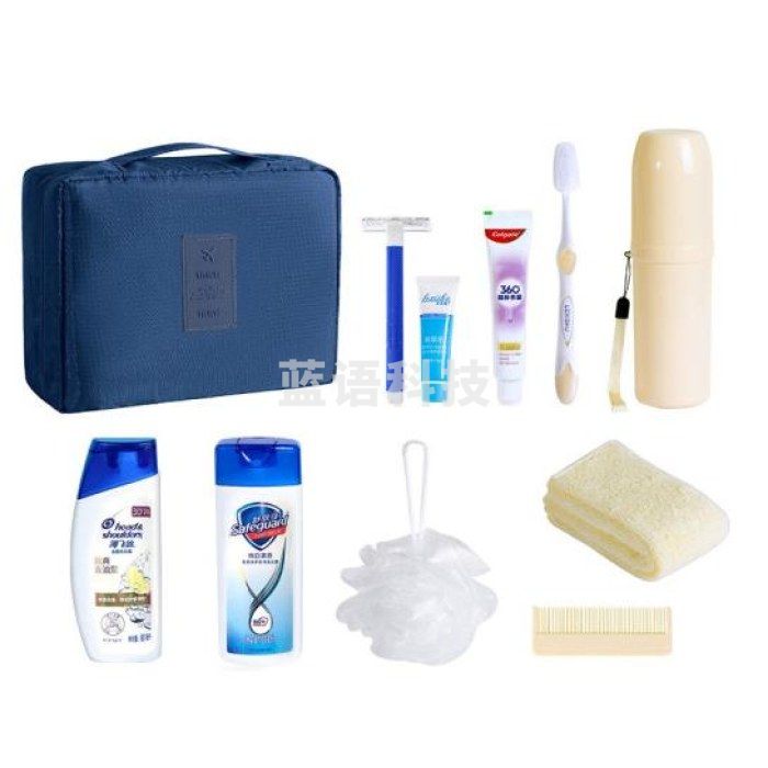 佳途JOYTOUR 旅行洗漱套装洗漱包男女洗发沐浴露牙刷洗漱杯出差旅游团建必备品 十件套