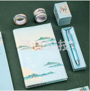得力SZ626手帐套装230mm*230mm*60mm(颐和园) (单位：个)