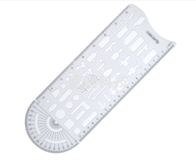 交通模板尺授权交通用尺事故工具绘图模板尺多功能绘图尺