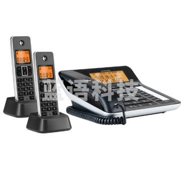 摩托罗拉(Motorola) C7501 RC一拖二 录音电话机 无线座机 子母机