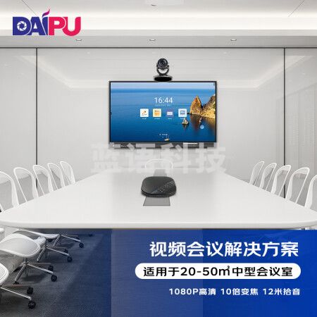 戴浦（DAIPU）DP-Talk5000 中型视频会议室解决方案 适用40-60㎡ 戴浦10倍变焦视频高清视频会议摄像头/全向麦克风