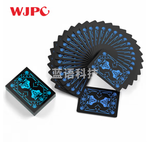 望京扑克狼牌塑料扑克牌 酷炫花切魔术扑克 高档高颜值飞牌练习牌 PVC防水