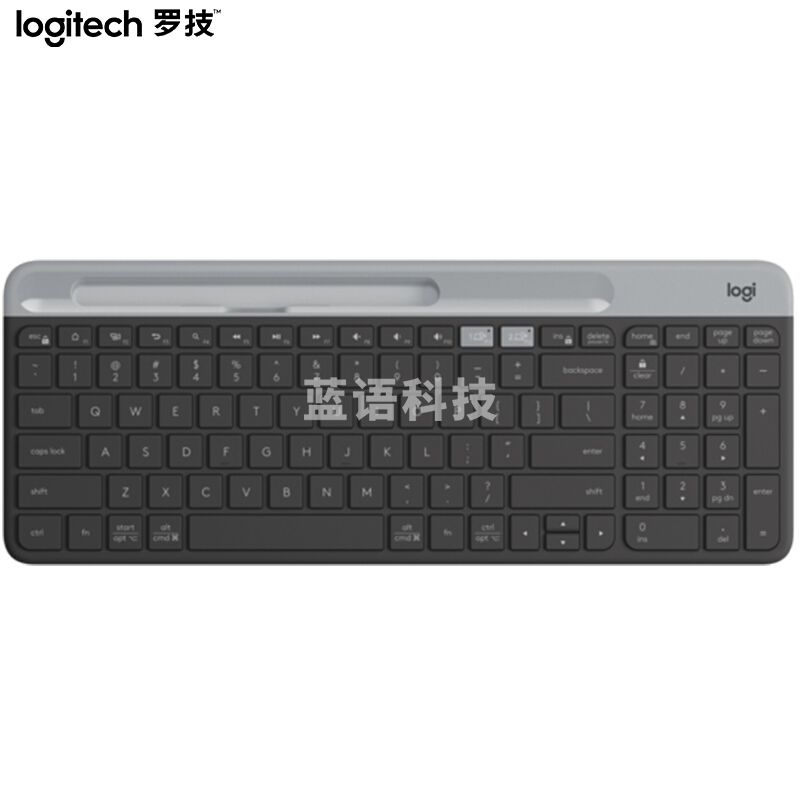 罗技（Logitech）K580 键盘 无线蓝牙键盘 办公键盘 便携超薄键盘 笔记本键盘 平板键盘 K580黑色