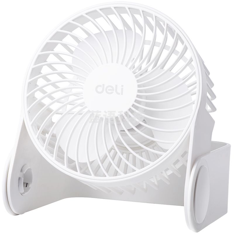 得力3686 USB迷你风扇(白)(1台/彩盒)5寸，两档，塑料USB直供电