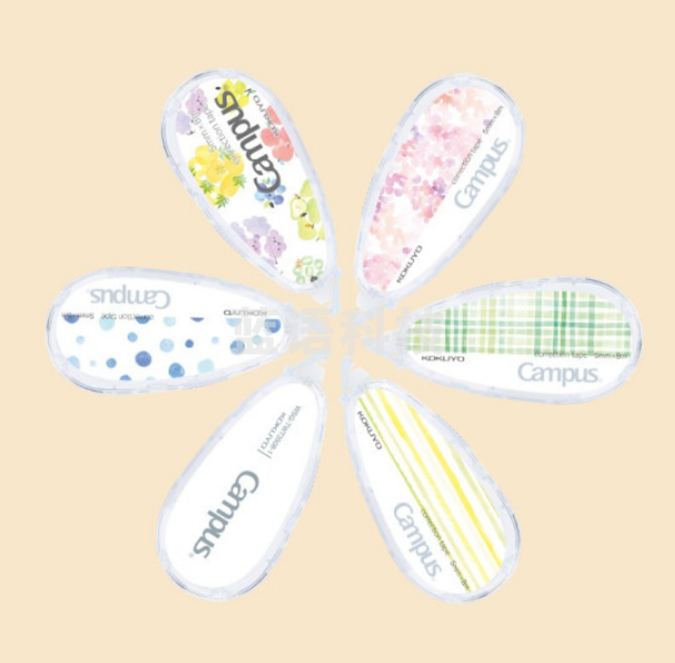 国誉（KOKUYO）WSG-TWT3508-1学生Campus原纸色替芯式修正带修改带涂改带 5mm*8m 可换替芯 本体 白色1个装