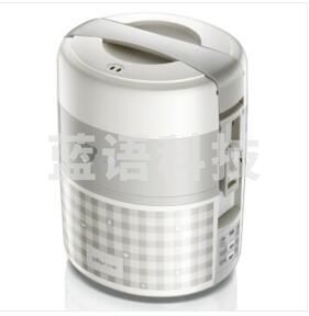 小熊（Bear）DFH-A20D1电热饭盒 三层不锈钢内胆蒸煮可插电热饭器加热饭盒智能预约定时保温抽真空2升大容量